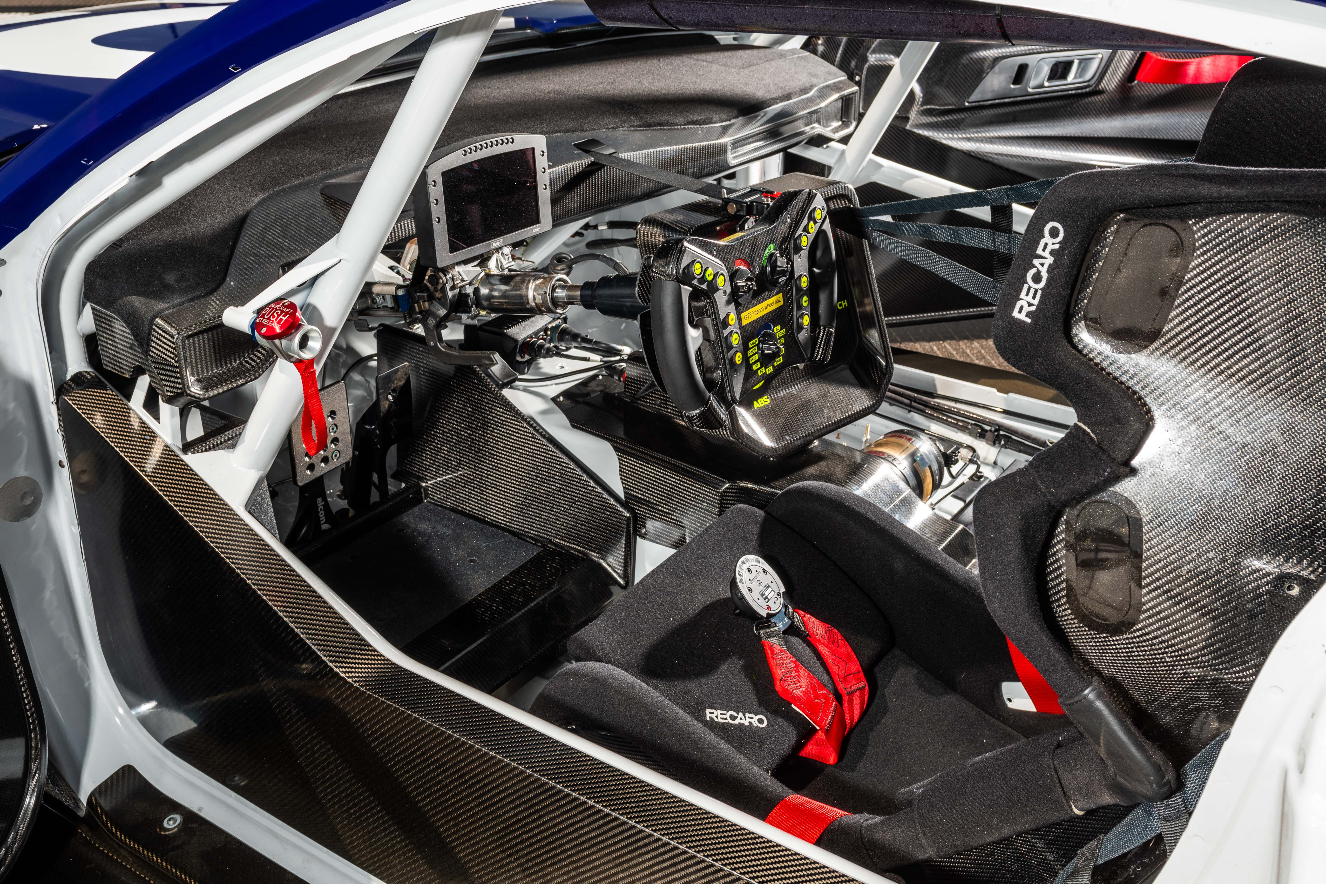 O interior do Ford Mustang GT3